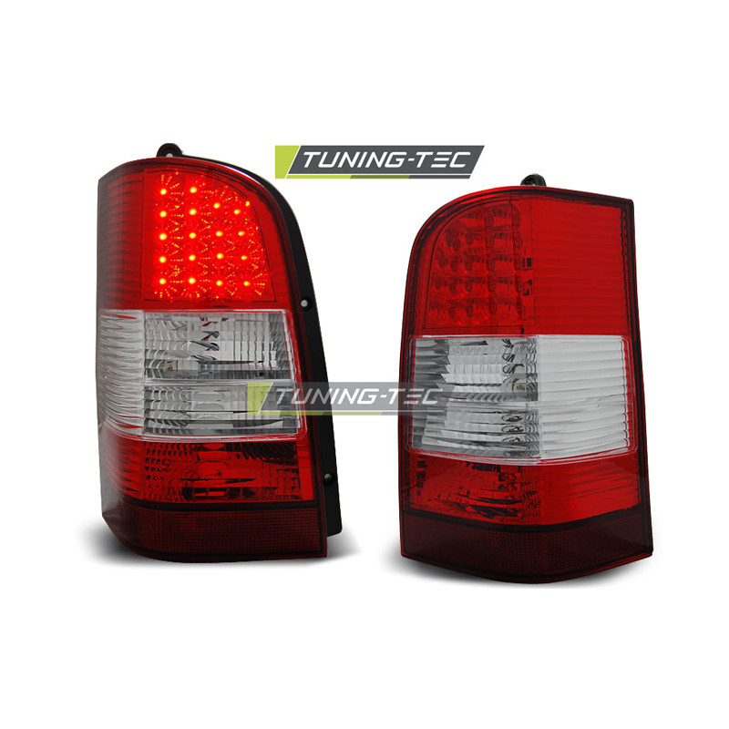 Fanali Posteriori LED Rosso/bianco per Mercedes-Benz Vito V-klasa W638 1996-2003 (Cod. TT-LDME32)