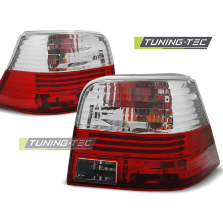 Fanali Posteriori Rosso/bianco per Volkswagen Golf 4 09/1997-09/2003 (Cod. TT-LTVW03)