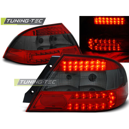 Fanali Posteriori LED Rosso Fumé per Mitsubishi Lancer 7 2004-2007 (Cod. TT-LDMI03)
