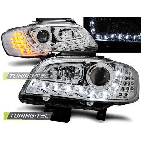 Fari Anteriori Luci Diurne Cromato per Seat Ibiza/cordoba 09/1999-03/2002 (Cod. TT-LPSE21)