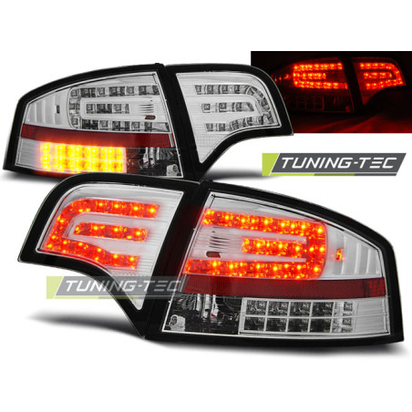 Fanali Posteriori LED Cromato per Audi A4 B7 11/2004-03/2008 (Cod. TT-LDAU69)