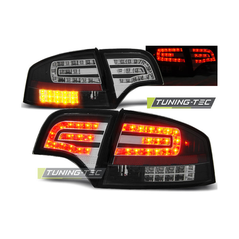 Fanali Posteriori LED Nero per Audi A4 B7 11/2004-03/2008 (Cod. TT-LDAU71)