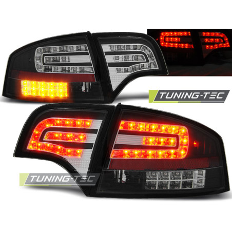 Fanali Posteriori LED Nero per Audi A4 B7 11/2004-03/2008 (Cod. TT-LDAU71)