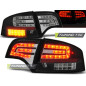 Fanali Posteriori LED Nero per Audi A4 B7 11/2004-03/2008 (Cod. TT-LDAU71)