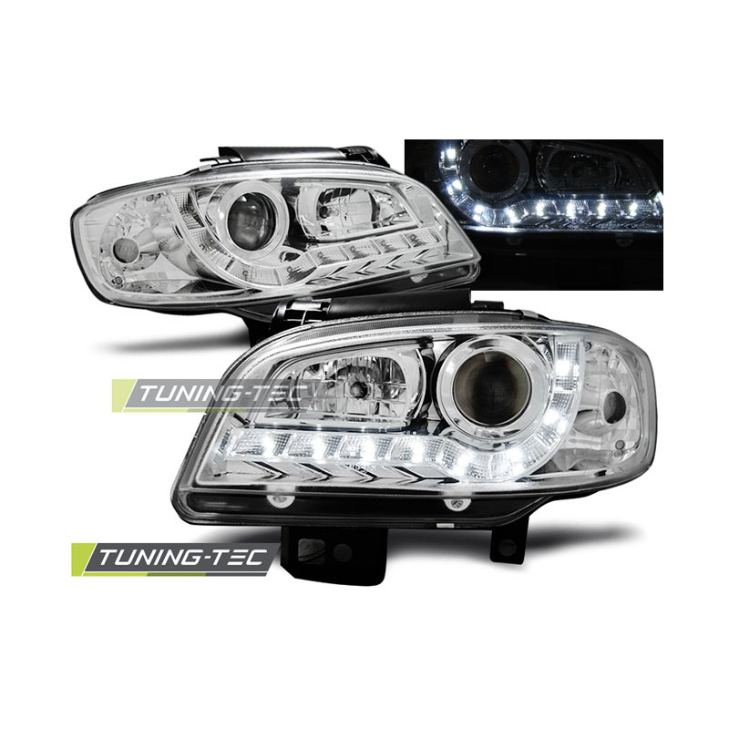 Fari Anteriori Luci Diurne Cromato per Seat Ibiza/cordoba 09/1999-03/2002 (Cod. TT-LPSE19)