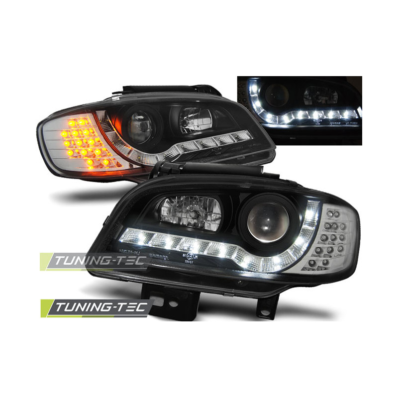 Fari Anteriori Luci Diurne Nero per Seat Ibiza/cordoba 09/1999-03/2002 (Cod. TT-LPSE22)
