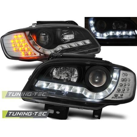 Fari Anteriori Luci Diurne Nero per Seat Ibiza/cordoba 09/1999-03/2002 (Cod. TT-LPSE22)