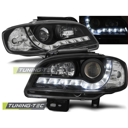Fari Anteriori Luci Diurne Nero per Seat Ibiza/cordoba 09/1999-03/2002 (Cod. TT-LPSE20)