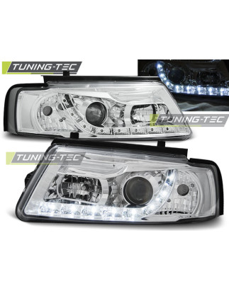 Fari Anteriori Luci Diurne Cromato per Volkswagen Passat B5 11/1996-08/2000 (Cod. TT-LPVWE6)