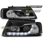 Fari Anteriori Luci Diurne Nero per Volkswagen Passat B5 11/1996-08/2000 (Cod. TT-LPVWE7)