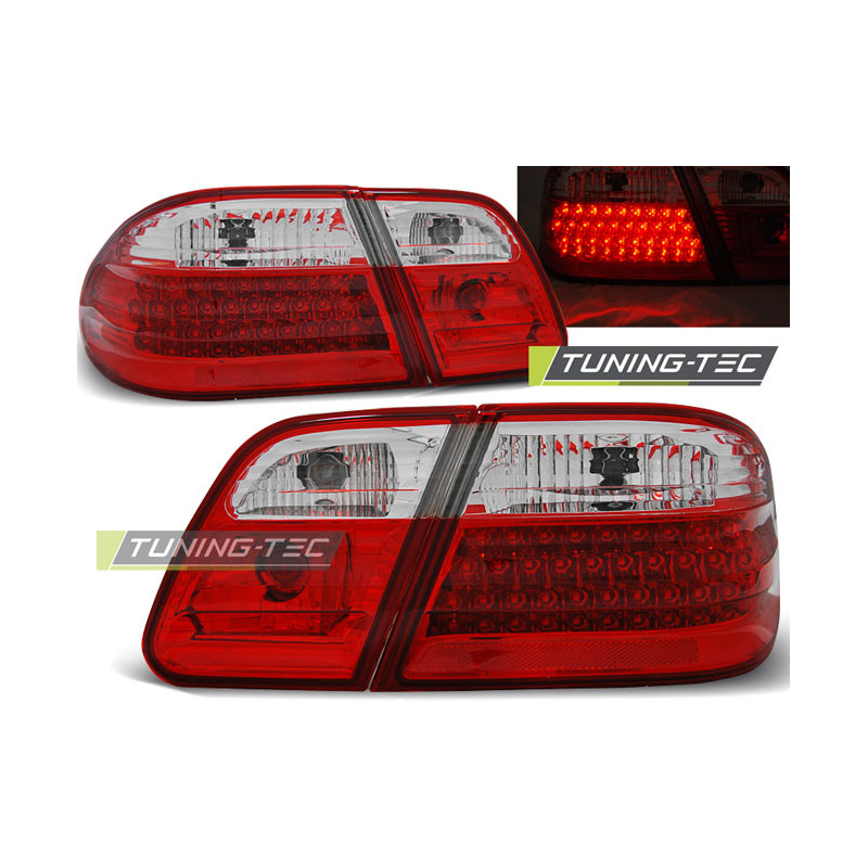 Fanali Posteriori LED Rosso/bianco per Mercedes-Benz W210 1995-03/2002 (Cod. TT-LDME28)