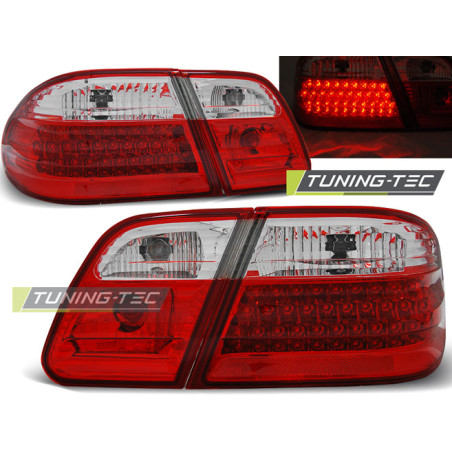 Fanali Posteriori LED Rosso/bianco per Mercedes-Benz W210 1995-03/2002 (Cod. TT-LDME28)