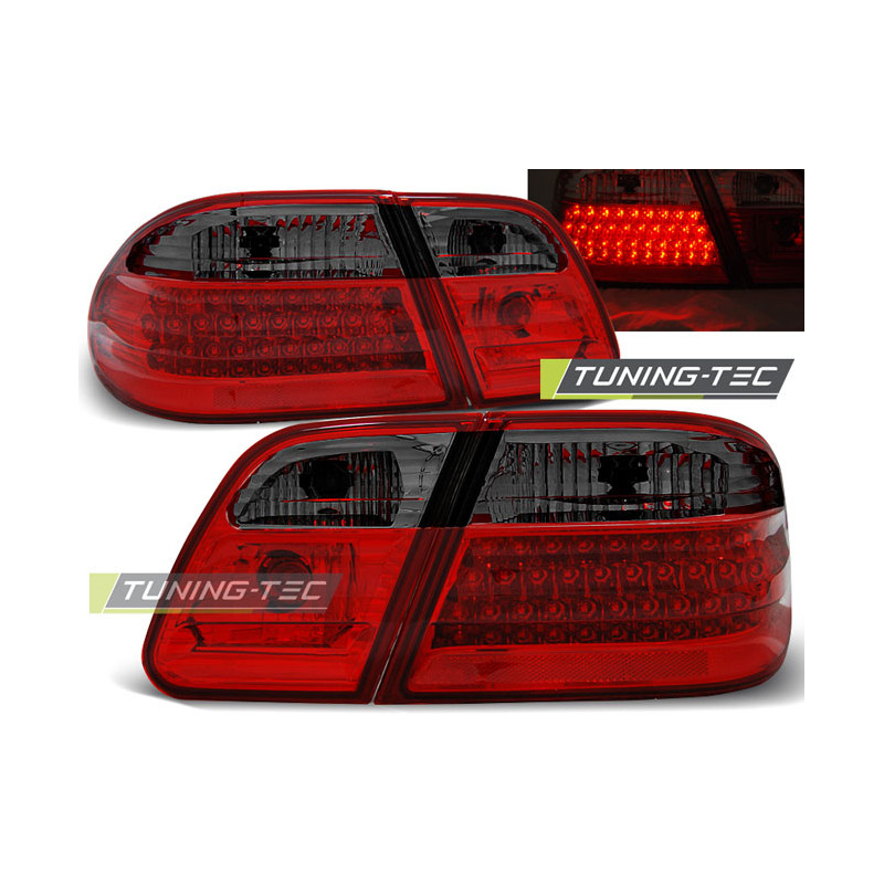 Fanali Posteriori LED Rosso Fumé per Mercedes-Benz W210 1995-03/2002 (Cod. TT-LDME29)