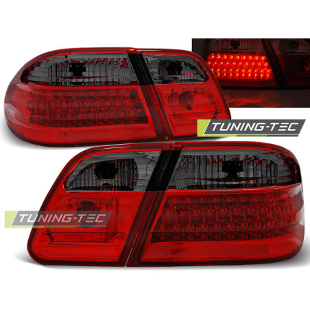 Fanali Posteriori LED Rosso Fumé per Mercedes-Benz W210 1995-03/2002 (Cod. TT-LDME29)