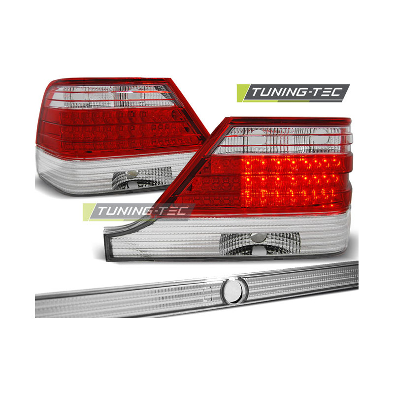 Fanali Posteriori LED Rosso/bianco per Mercedes-Benz W140 1995-10/1998 (Cod. TT-LDME30)