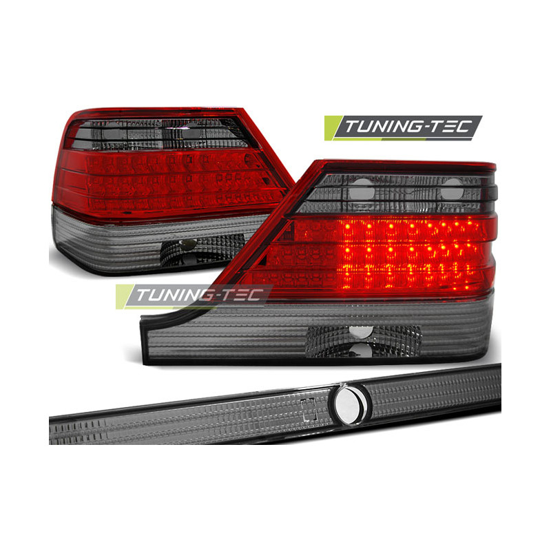 Fanali Posteriori LED Rosso Fumé per Mercedes-Benz W140 1995-10/1998 (Cod. TT-LDME31)