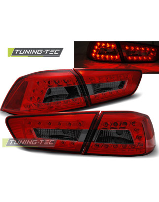 Fanali Posteriori LED Rosso Fumé per Mitsubishi Lancer 8 2008-2011 (Cod. TT-LDMI05)