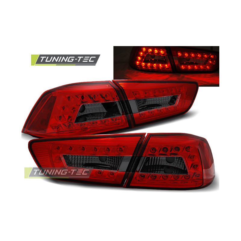 Fanali Posteriori LED Rosso Fumé per Mitsubishi Lancer 8 2008-2011 (Cod. TT-LDMI05) Fanali Posteriori LED Rosso Fumé per Mitsubishi Lancer 8 2008-2011 (Cod. TT-LDMI05)