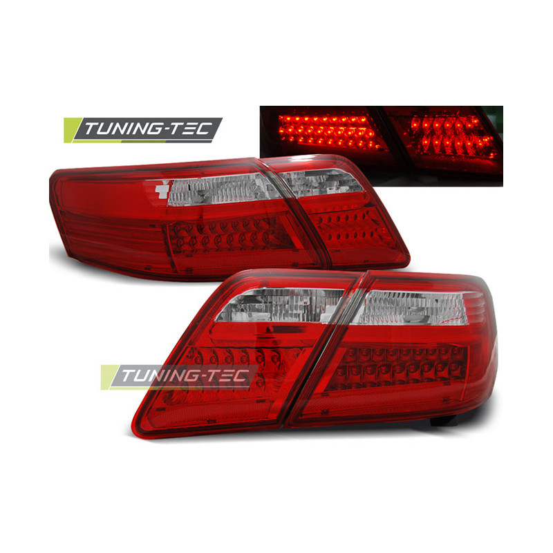 Fanali Posteriori LED Rosso/bianco per Toyota Camry 6 Xv40 2006-2009 (Cod. TT-LDTO04)