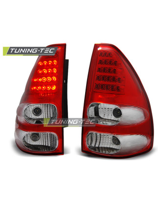 Fanali Posteriori LED Rosso/bianco per Toyota Land Cruiser 120 2003-2009 (Cod. TT-LDTO07)