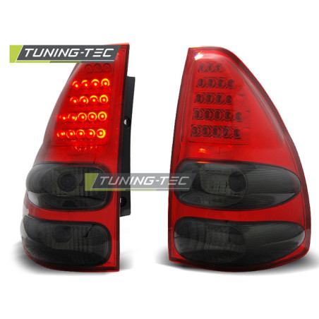 Fanali Posteriori LED Rosso Fumé per Toyota Land Cruiser 120 2003-2009 (Cod. TT-LDTO08)