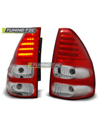 Fanali Posteriori LED Rosso/bianco per Toyota Land Cruiser 120 2003-2009 (Cod. TT-LDTO10)