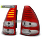 Fanali Posteriori LED Rosso/bianco per Toyota Land Cruiser 120 2003-2009 (Cod. TT-LDTO10)