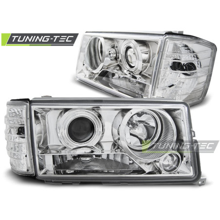 Fari Anteriori Cromato per Mercedes-Benz 190 W201/190 12/1982-05/1993 (Cod. TT-LPME45)