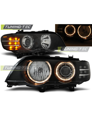 Fari Anteriori Angel Eyes per BMW X5 E53 09/1999-10/2003 (Cod. TT-LPBM88)
