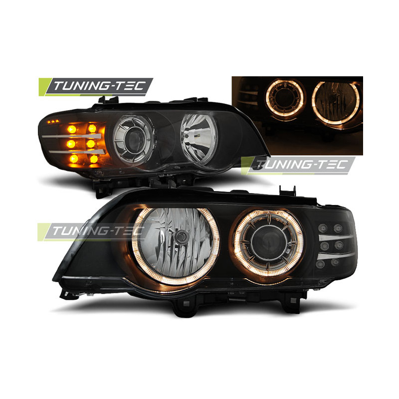 Fari Anteriori Angel Eyes per BMW X5 E53 09/1999-10/2003 (Cod. TT-LPBM88)