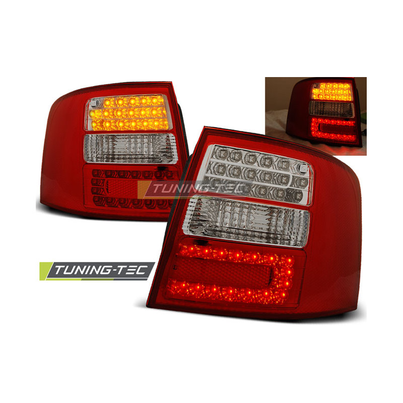 Fanali Posteriori LED Rosso/bianco per Audi A6 Avant 05/1997-05/2004 (Cod. TT-LDAU04)
