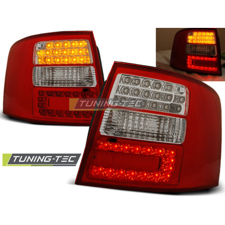 Fanali Posteriori LED Rosso/bianco per Audi A6 Avant 05/1997-05/2004 (Cod. TT-LDAU04)