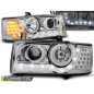 Fari Anteriori Luci Diurne Cromato per Volkswagen T4 Transporter 1990-03/2003 (Cod. TT-LPVWF0)