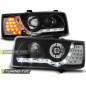 Fari Anteriori Luci Diurne Nero per Volkswagen T4 Transporter 1990-03/2003 (Cod. TT-LPVWF1)