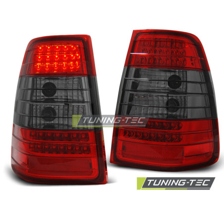 Fanali Posteriori LED Rosso Fumé per Mercedes-Benz W124 Classe E 09/1985-1995 (Cod. TT-LDME26)