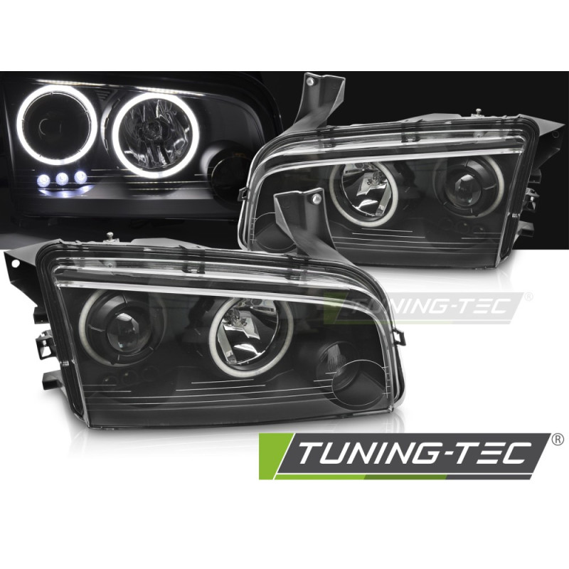 Fari Anteriori Angel Eyes per Dodge Charger Lx 2006-2010 (Cod. TT-LPDO12)