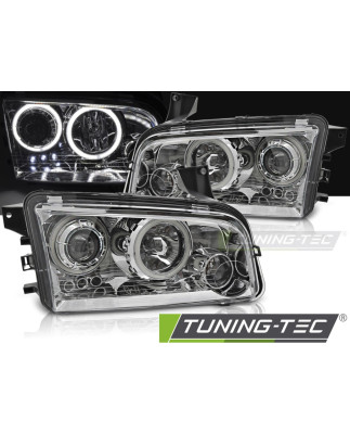 Fari Anteriori Angel Eyes per Dodge Charger Lx Ccfl 2006-2010 (Cod. TT-LPDO11)