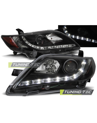Fari Anteriori con Luci Diurne Luci Diurne Nero per Toyota Camry 6 Xv40 2006-2009 (Cod. TT-LPTO16)