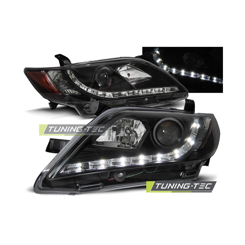 Fari Anteriori con Luci Diurne Luci Diurne Nero per Toyota Camry 6 Xv40 2006-2009 (Cod. TT-LPTO16) Fari Anteriori con Luci Diurne Luci Diurne Nero per Toyota Camry 6 Xv40 2006-2009 (Cod. TT-LPTO16)