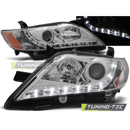 Fari Anteriori con Luci Diurne Luci Diurne Cromato per Toyota Camry 6 Xv40 2006-2009 (Cod. TT-LPTO15