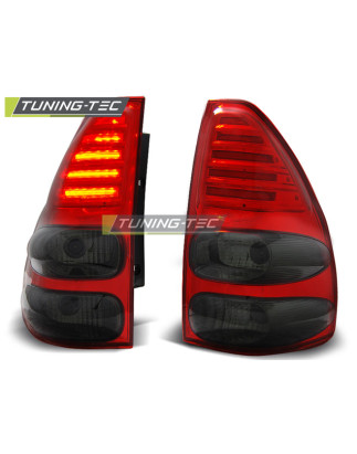 Fanali Posteriori LED Rosso Fumé per Toyota Land Cruiser 120 2003-2009 (Cod. TT-LDTO11)