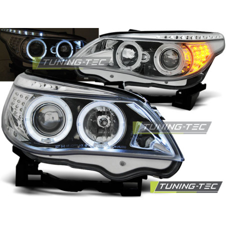 Fari Anteriori Angel Eyes per BMW E60/E61 2003-2007 (Cod. TT-LPBM93)