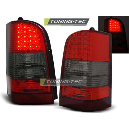 Fanali Posteriori LED Rosso Fumé per Mercedes-Benz Vito V-klasa W638 1996-2003 (Cod. TT-LDME33)