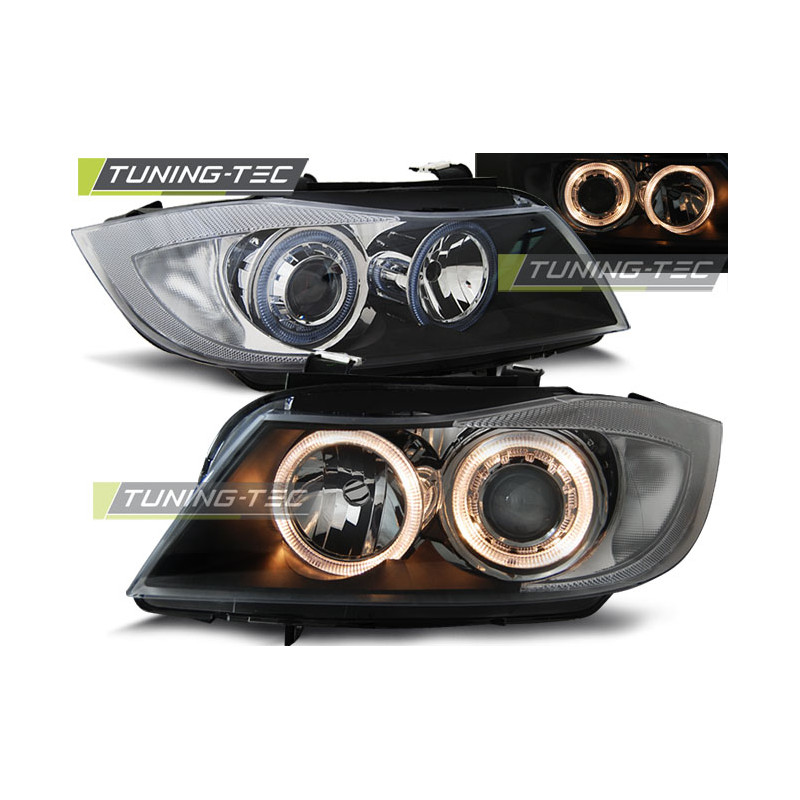 Fari Anteriori Angel Eyes per BMW E90/E91 03/2005-08/2008 (Cod. TT-LPBM89)
