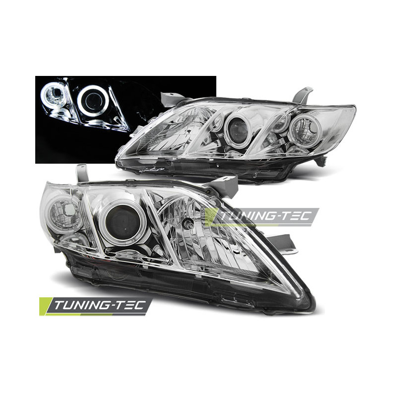 Fari Anteriori Angel Eyes per Toyota Camry 6 Xv40 2006-2009 (Cod. TT-LPTO09)