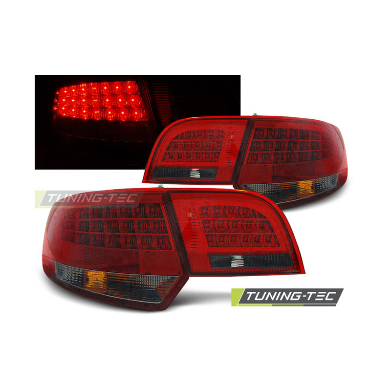 Fanali Posteriori LED Rosso Fumé per Audi A3 8P Sportback 2004-2008 (Cod. TT-LDAU91)