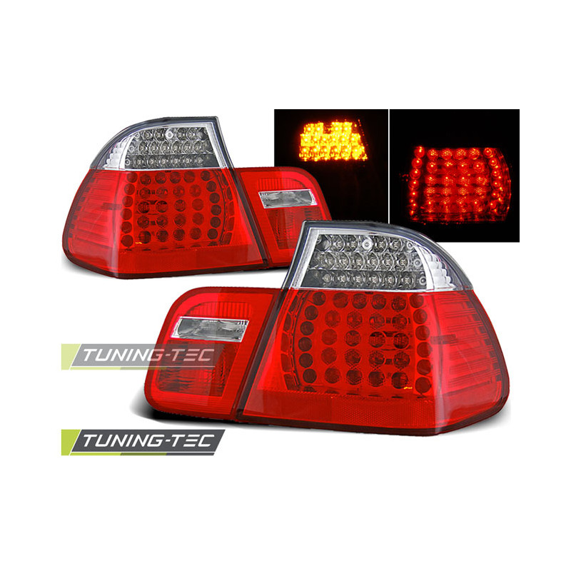 Fanali Posteriori LED Rosso/bianco per BMW E46 09/2001-03/2005 (Cod. TT-LDBM78)