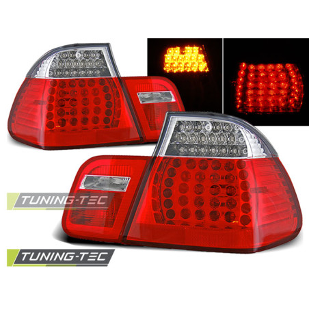 Fanali Posteriori LED Rosso/bianco per BMW E46 09/2001-03/2005 (Cod. TT-LDBM78)