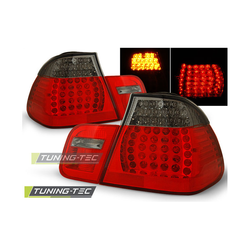 Fanali Posteriori LED Rosso Fumé per BMW E46 09/2001-03/2005 (Cod. TT-LDBM79)