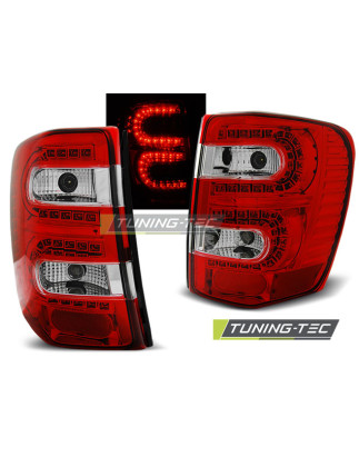 Fanali Posteriori LED Rosso/bianco per Chrysler Jeep Grand Cherokee 1999-05/2005 (Cod. TT-LDCH08)